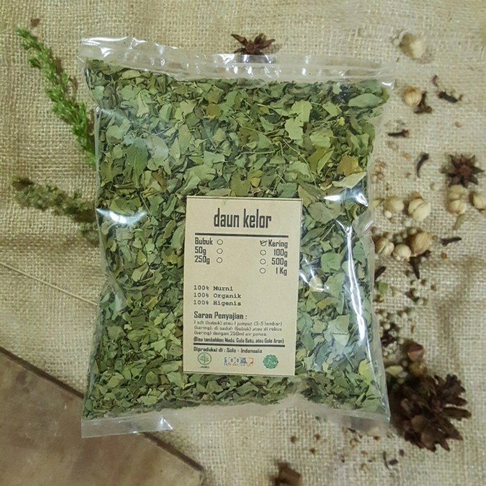 

DAUN KELOR KERING 50 GRAM - MORINGA - MURNI