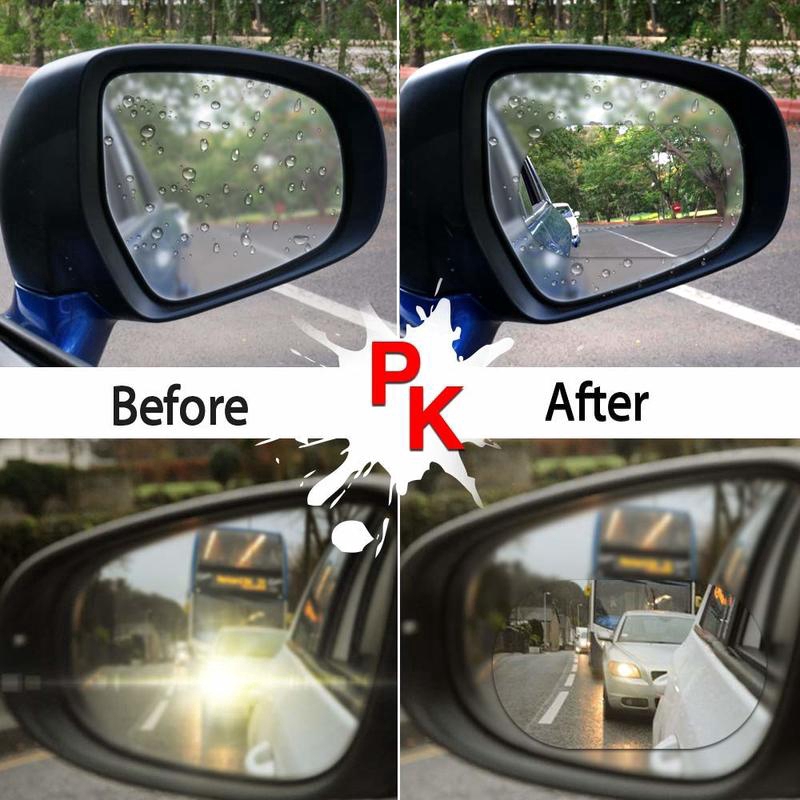 Car Rear view Mirror Protective Waterproof Film, Anti-Fog Car Rearview Mirror,Clear Protective Film