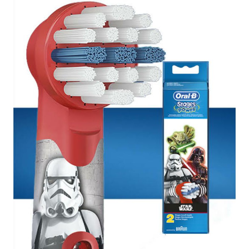 Oral B Head Refill Kids toothbrush Star Wars Starwars, Frozen, Spiderman, Kepala sikat gigi anak anak