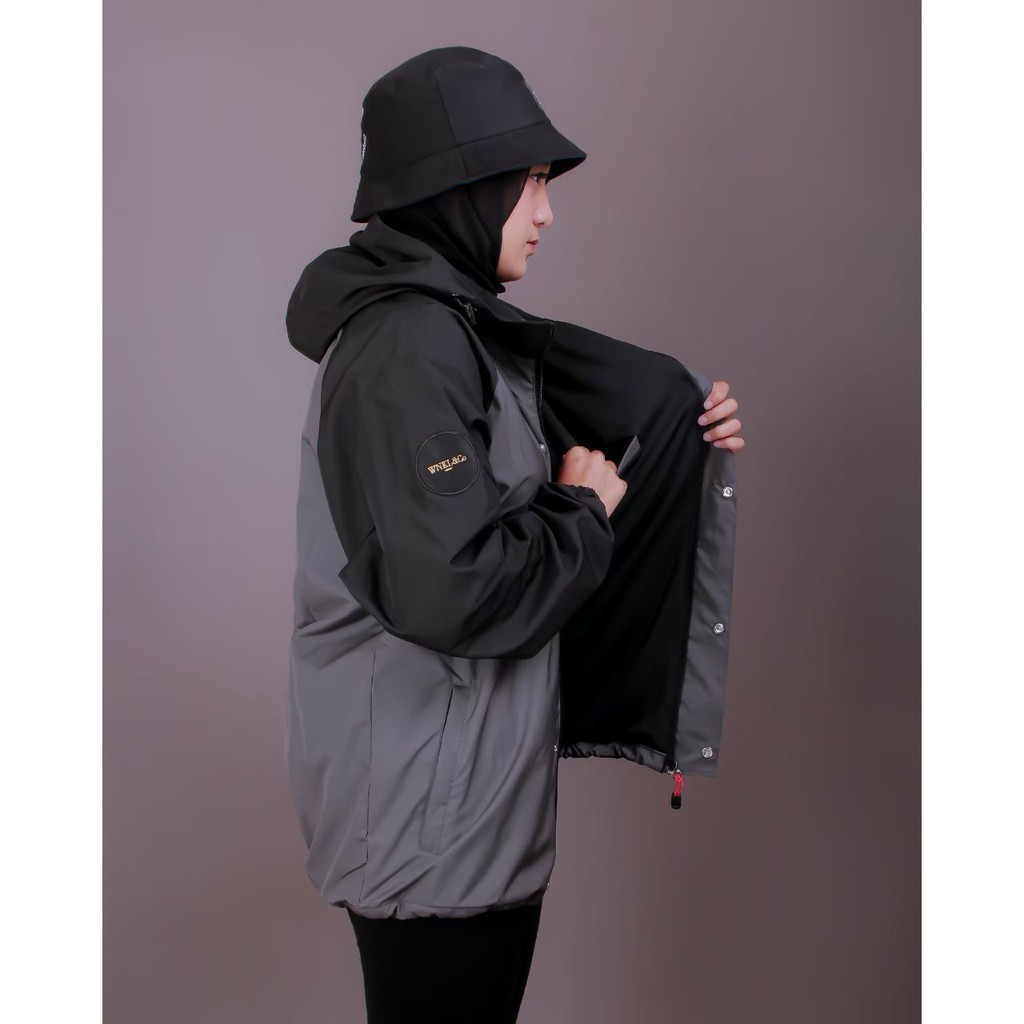 JAKET PRIA PARASIT WNKL WINDPROOF AND WATERPROOF UNISEX