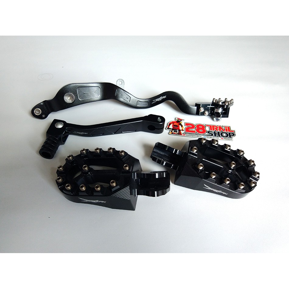 Aksesoris CRF 150 L CNC Hitam Footstep Persneling Pedal Rem