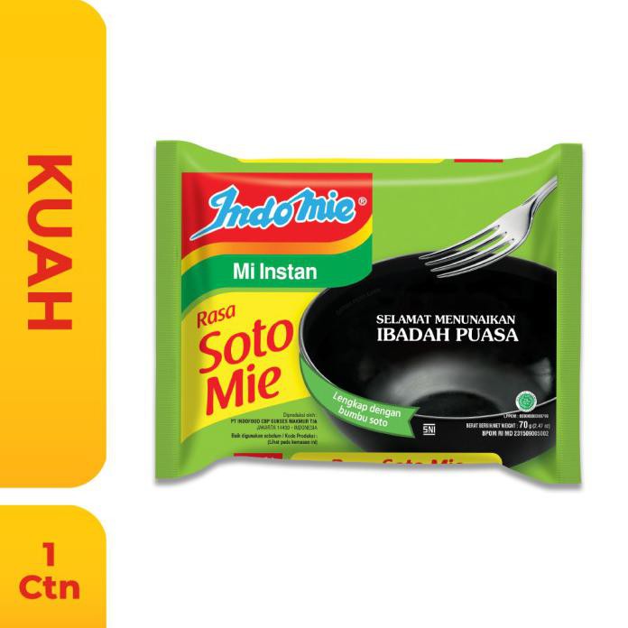 

1 DUS ISI 40 PCS - INDOMIE KUAH SOTO MIE SPECIAL PACK