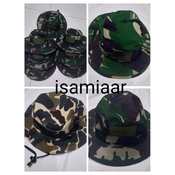 TOPI RIMBA LORENG MALVINAS//BAHAN PALBET //ANTI AIR //TIDAK TEMBus