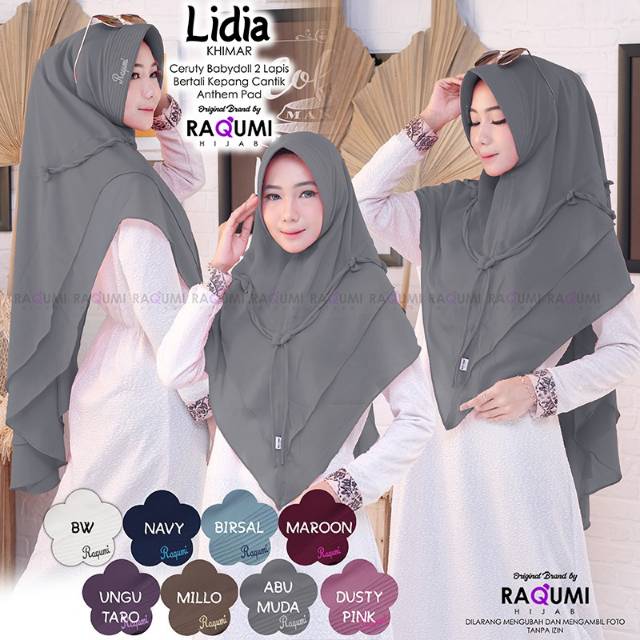Lidia Khimar ori by raqumi hijab