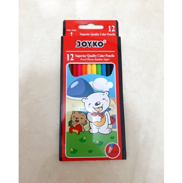 

PENSIL WARNA JOYKO PANJANG 12 WARNA