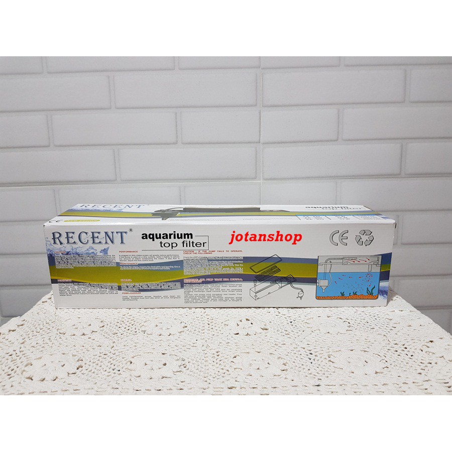 RECENT AA 970 AA970 Top filter atas box kotak lengkap aquarium aquascape