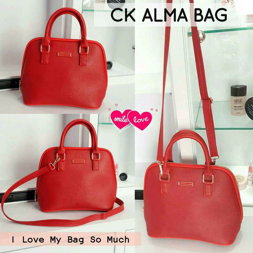 Tas CK Alma Bag red