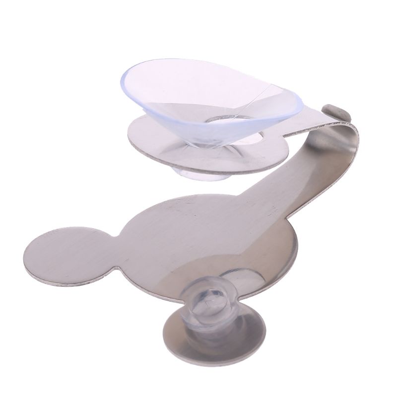 Zzz Mouse Stainless Steel Untuk Palm Style Wall Sucker Hook Holder Gantungan Dapur Mandi