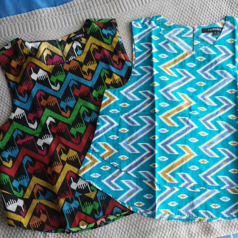 PRELOVED bateeq sleeveless top batik / top batik