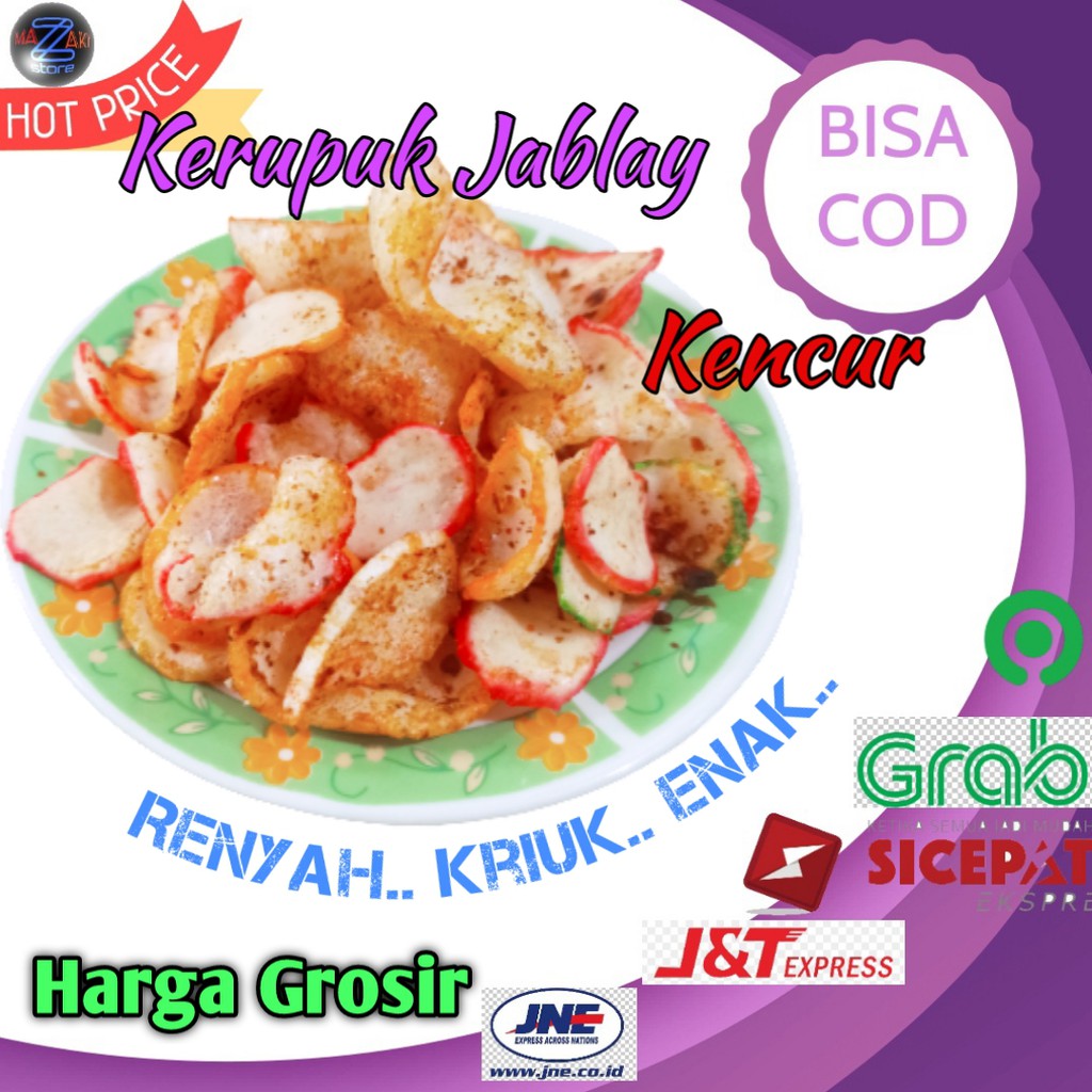 

250gr Snack Makanan Ringan Kerupuk Krupuk Seblak Jablay Kencur Pedas