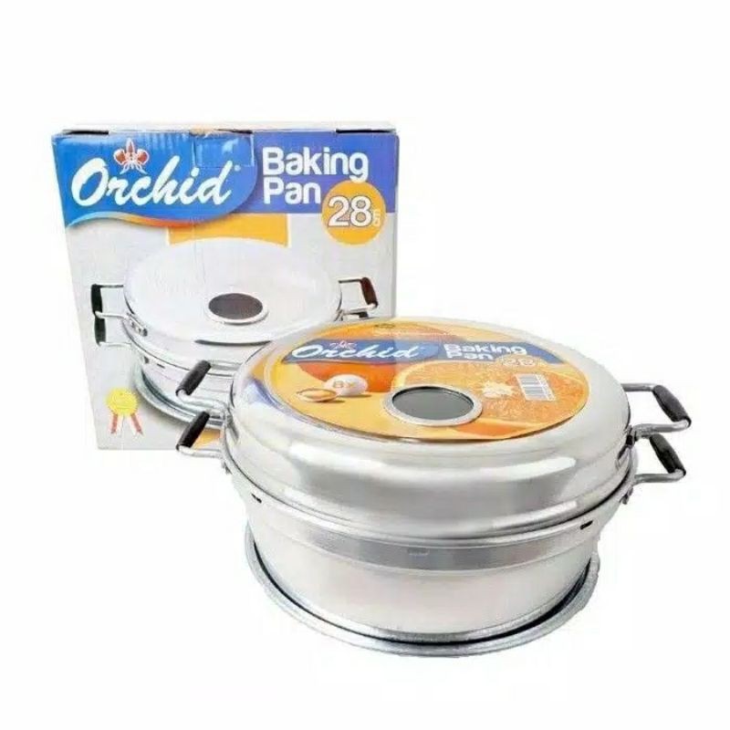 ORCHID BAKING PAN STAINLESS STEEL 28 cm