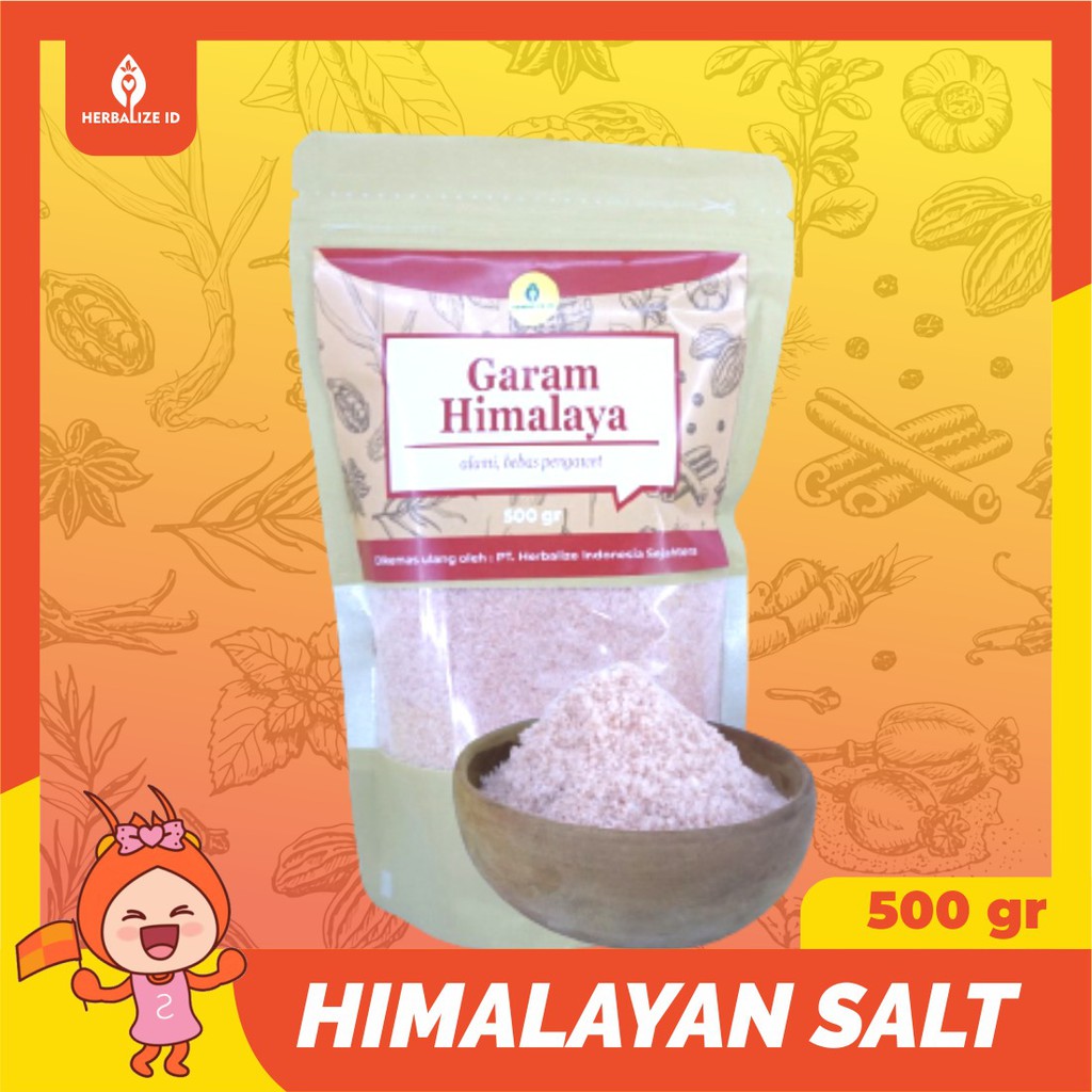 

Himalayan salt 500gr - Garam Himalaya asli pakistan - Himalayan pink salt- himsalt