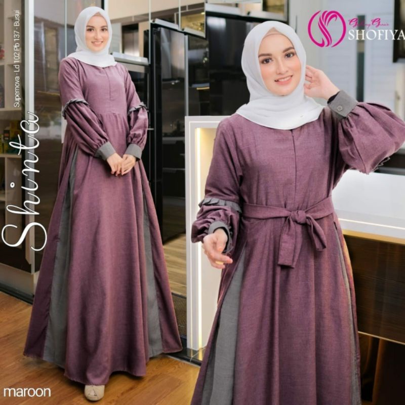 SHINTA DRESS ORI BERLABEL BY SHOFIYA