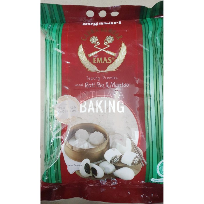 

BISA COD cakra kembar emas tepung premiks roti pao & mantao 5 kg
