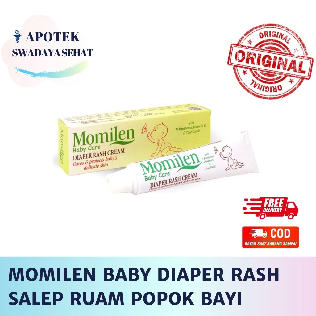 MOMILEN DIAPER RASH Baby Care Cream 30 GR - Krim 15 GR Ruam Popok Bayi