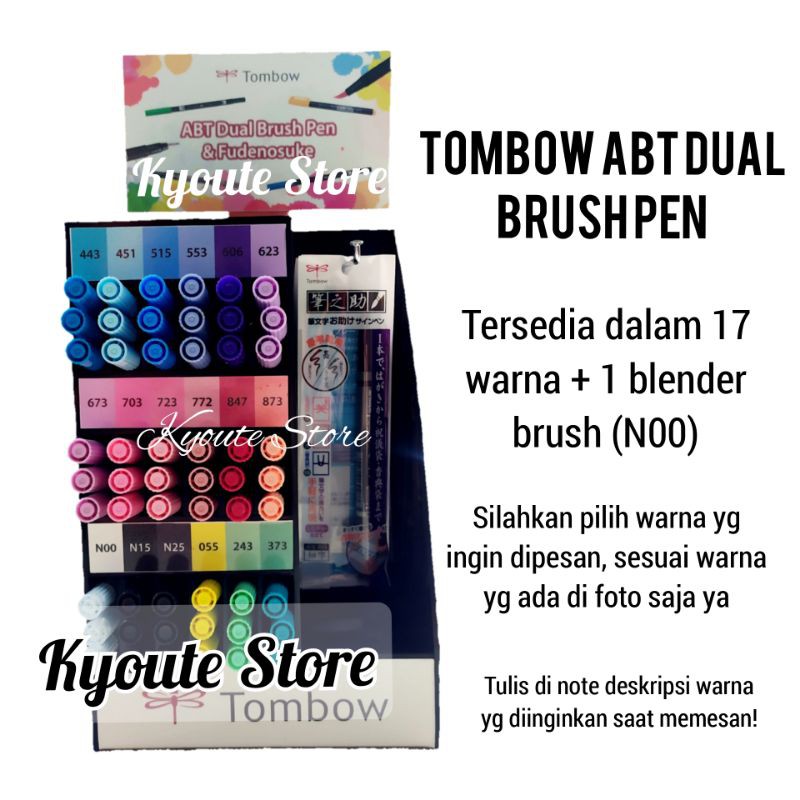 

Tombow ABT Dual Brush Pen for Lettering Calligraphy Kaligrafi Menulis Mewarnai