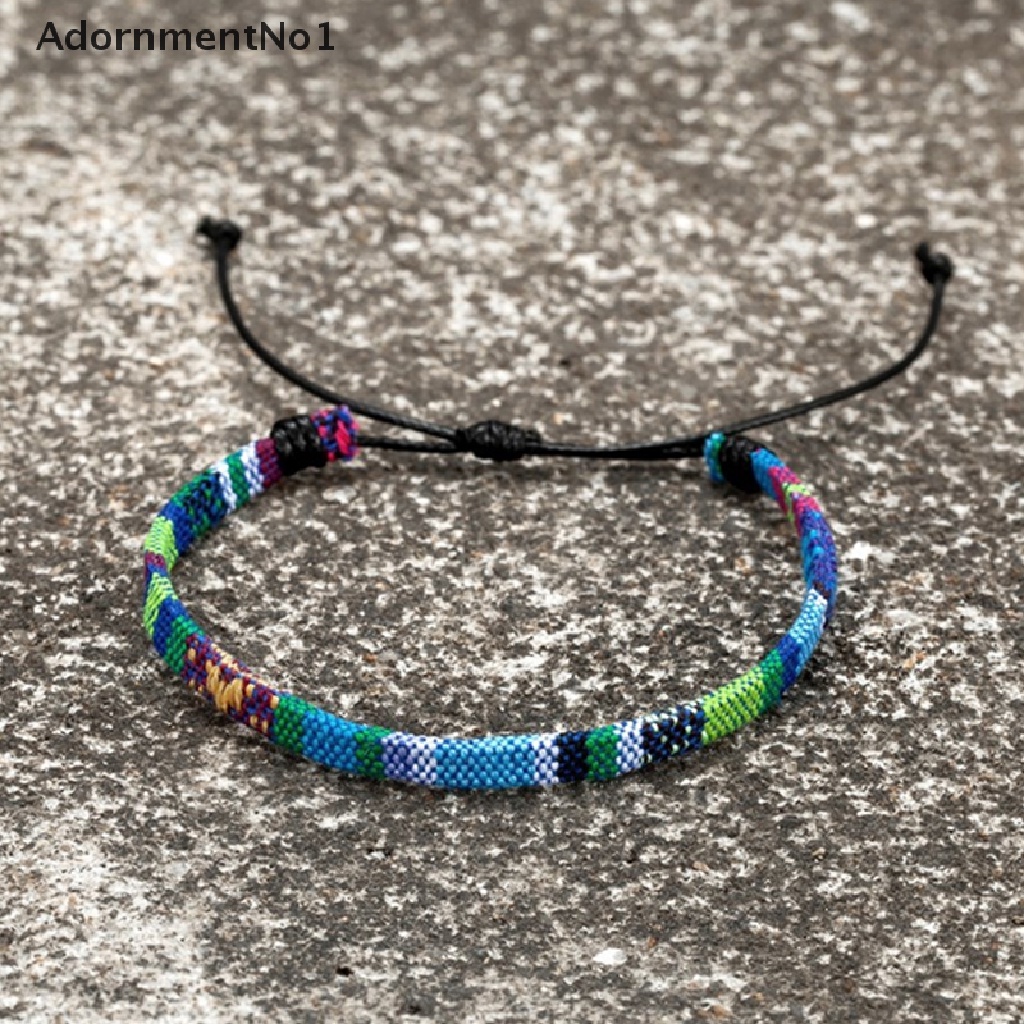 (AdornmentNo1) Gelang Tangan Rantai Warna Pelangi Untuk Pasangan / Pria / Wanita Charms