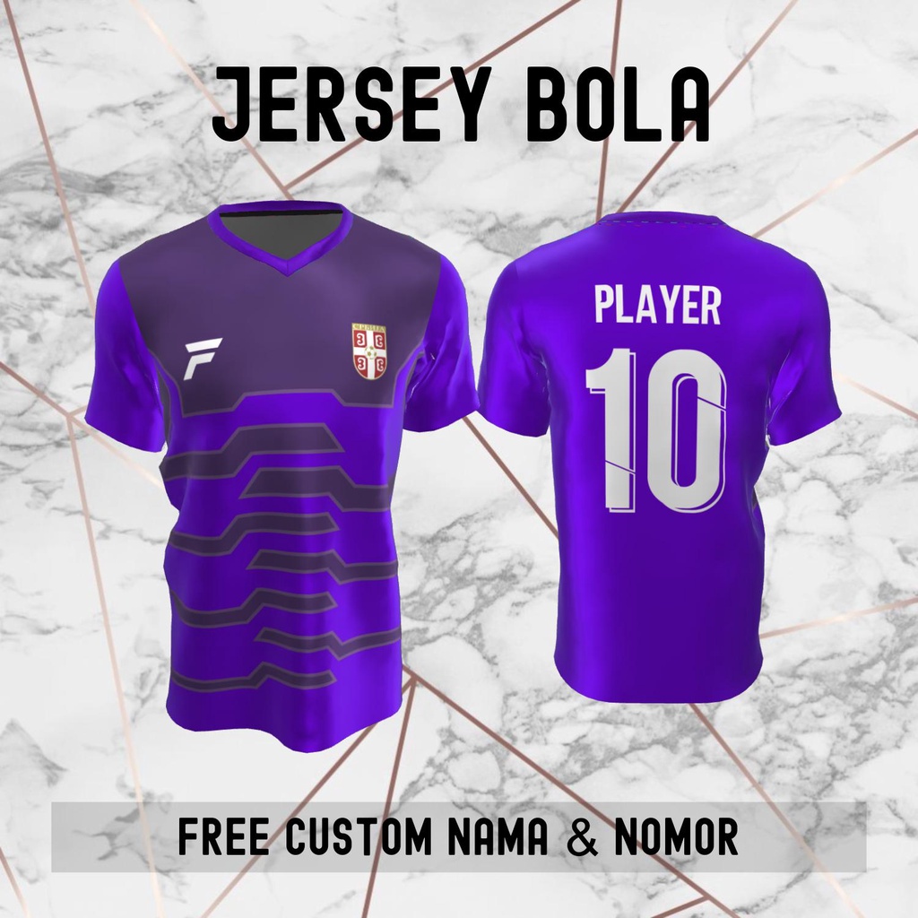 Jersey Serbia Timnas Negara Bola Baju Kaos Custom Nama dan Nomor Punggung - 79