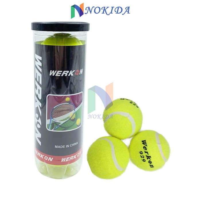 Nokida Bola Tenis Lapangan Werkon 3 pcs / Bola Tennis Baseball / Bola Kasti Asli Ori / Bola Kasti
