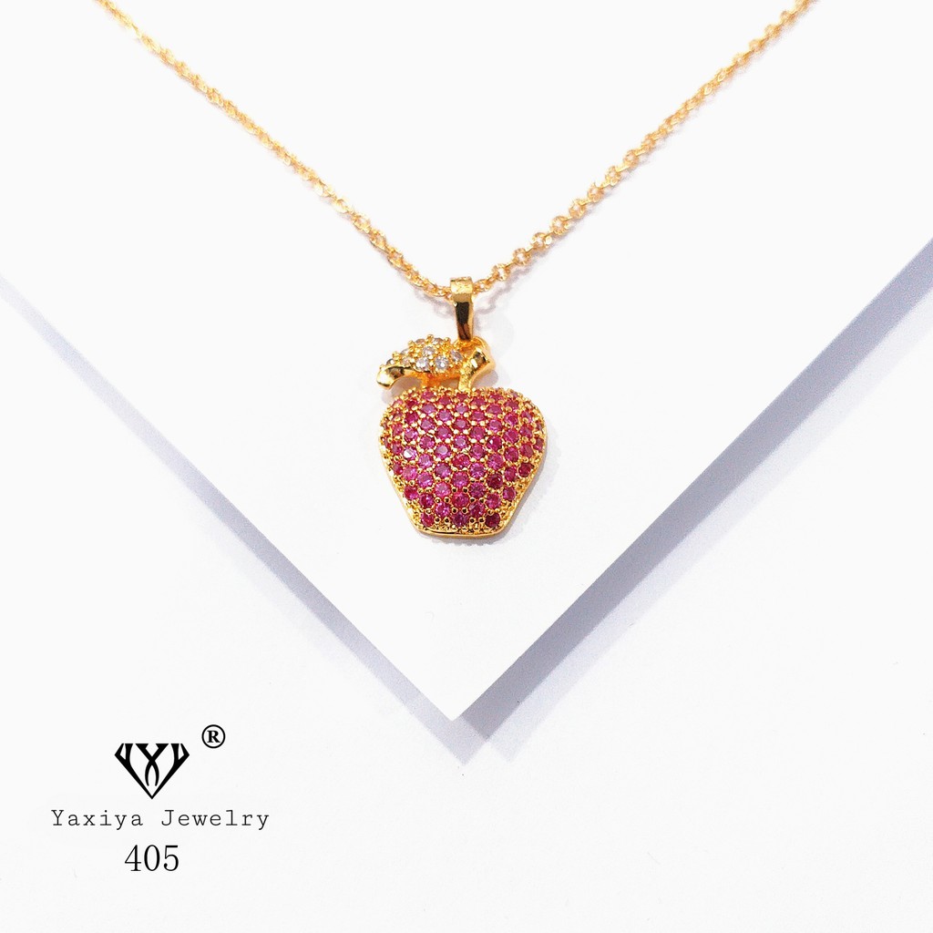 

Liontin Emas permata Perhiasan imitasi Gold 18k Yaxiya Jewelry 405