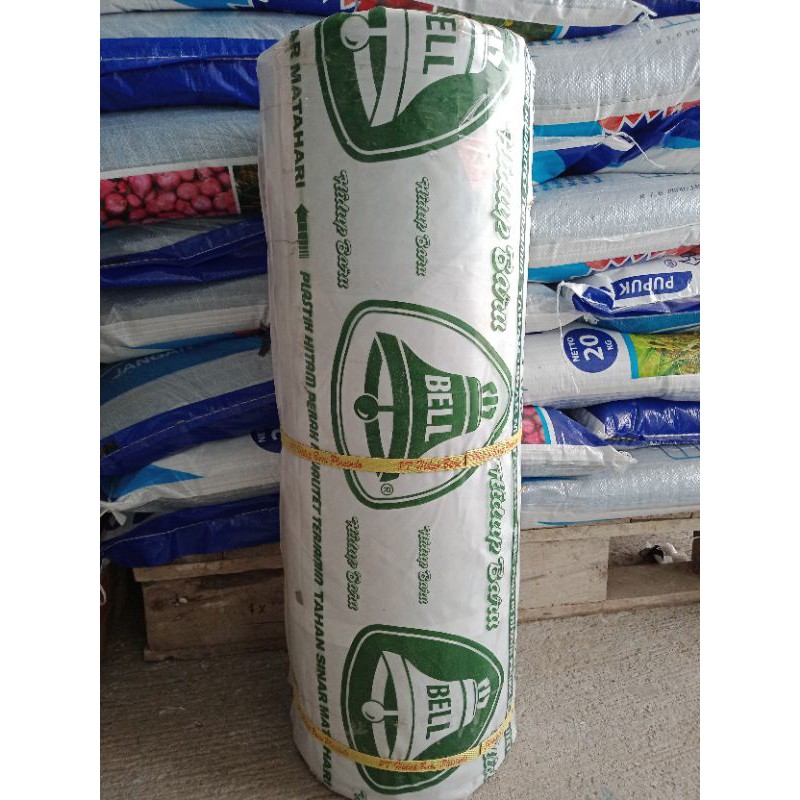 PLASTIK MULSA BELL 60 CM 18,2 KG + kaos pilih aja pengiriman (JNE JTR CASHLESS) ongkir lebih murah