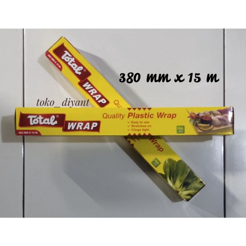 Plastik Wrap wrapping Total 38 cm x 15 mtr plasrik pembungkus buah , plastik roll wrap