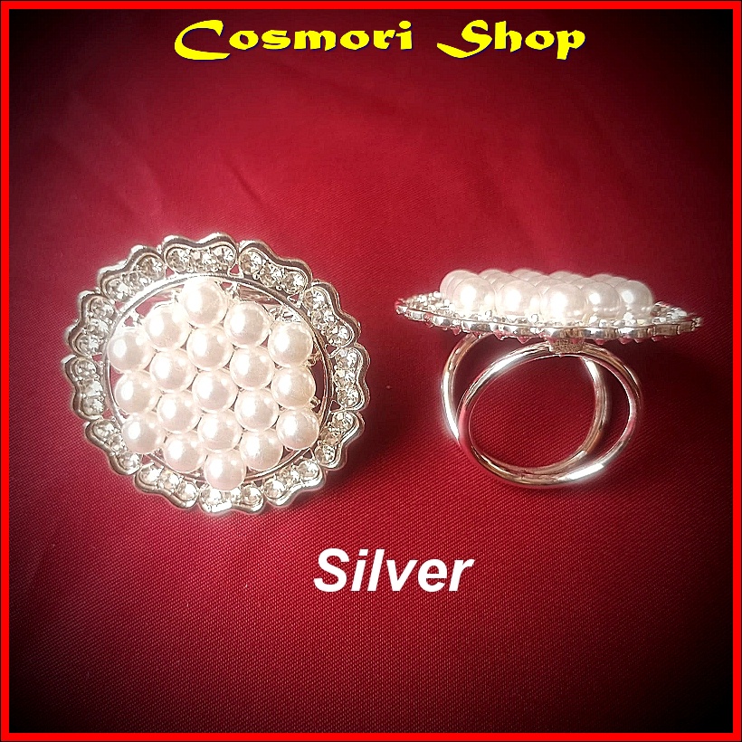 Bros Bross Ring Gold Emas Hiasan silver Wanita MUrah Cantik Pin Mewah kekinian Grosir Import Kerongsang Cewek Dewasa Pesta