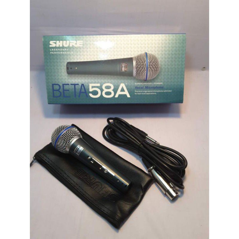 Mic shure BETA 58A/58S non swich/Mic kabel  BETA no on-of/ on-off Mic karaoke/Mic ktv