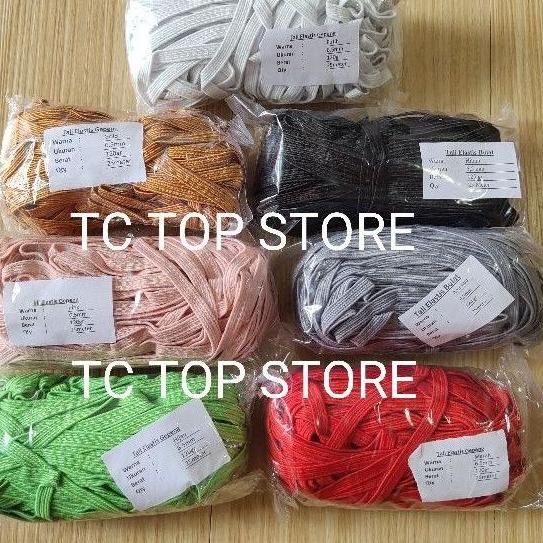 

GF6™ Tali Karet gepeng 6,5mm / Tali elastis / tali string (panjang 25 meter) Ready Banyak