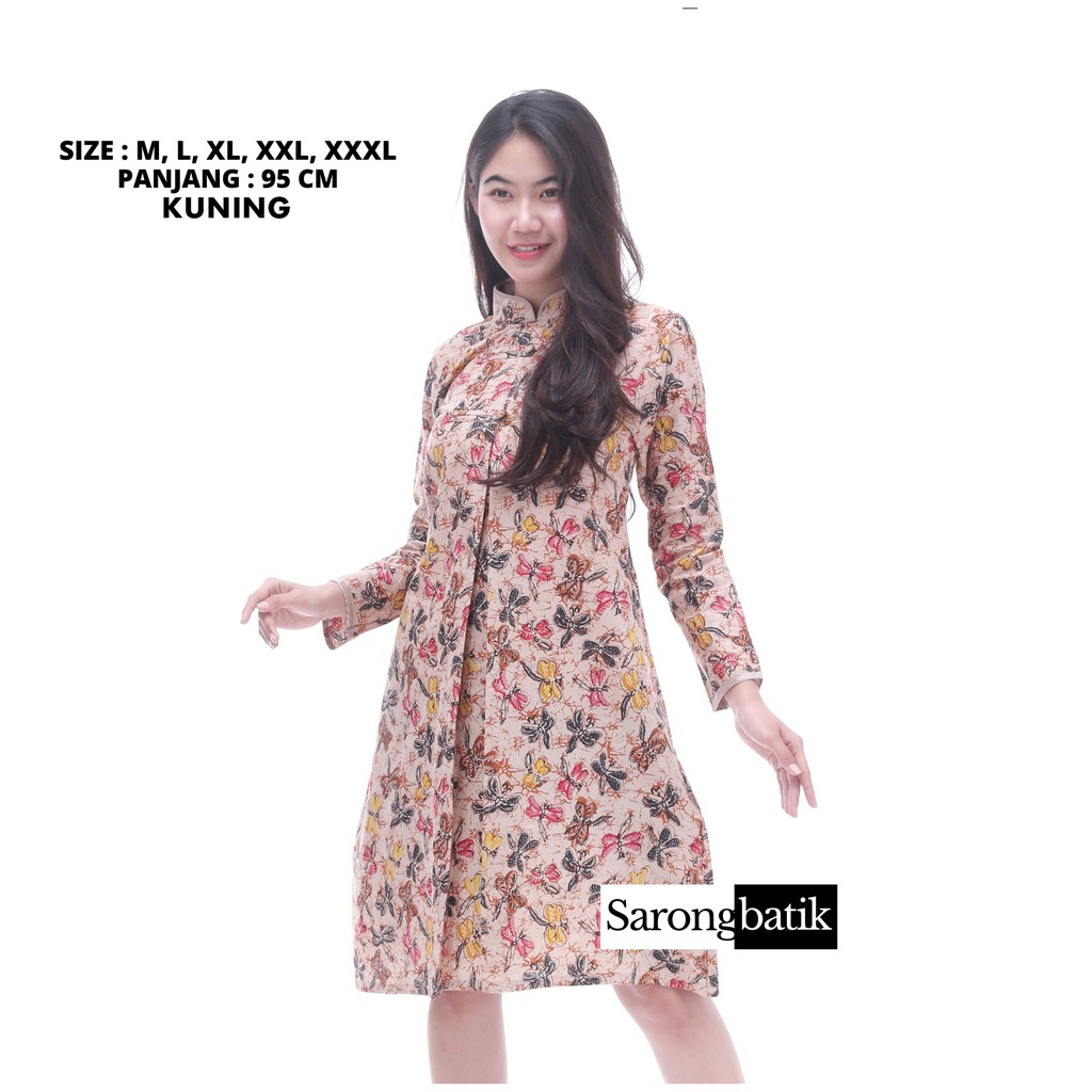 Atasan Dress Batik Wanita Remekan TB0019SB-4