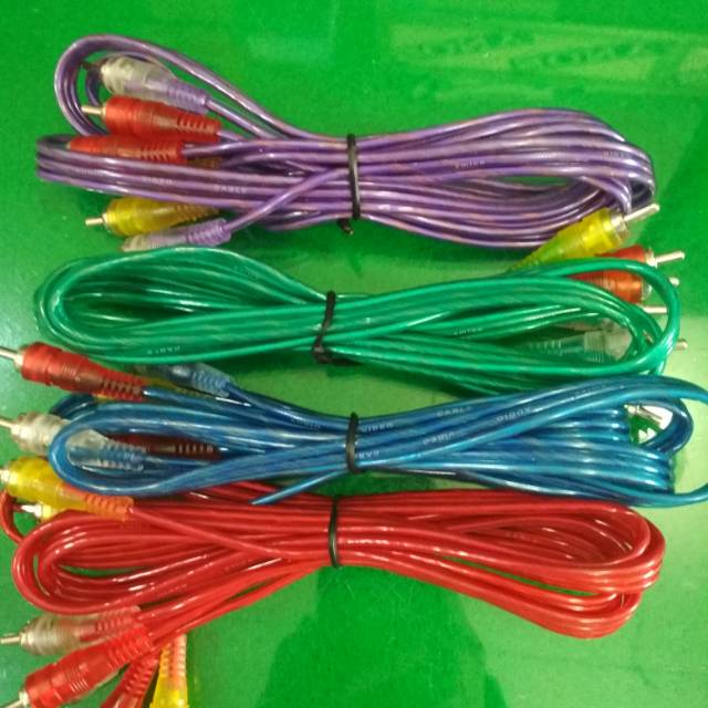 Kabel RCA 3-3 Bening /Kabel TV ke DVD