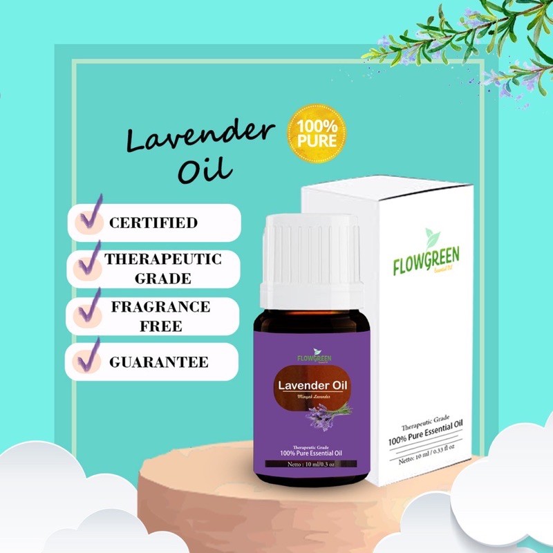 Lavendar Essential Oil Diffuser Humidifier Flowgreen - Minyak Essential Aromaterapi Oil