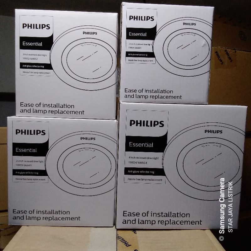 Recessed Downlight Philips/Downlight Philips Kosongan/Fitting Downlight Philips 2.5 Inch /3 Inch /3.5 Inch /4 Inch