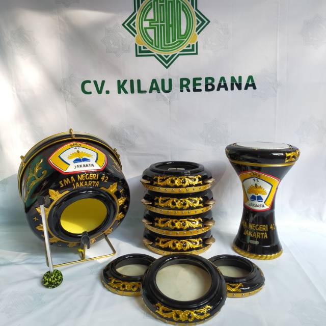 Jual Alat Hadroh Fullset Ukiran Lengkap