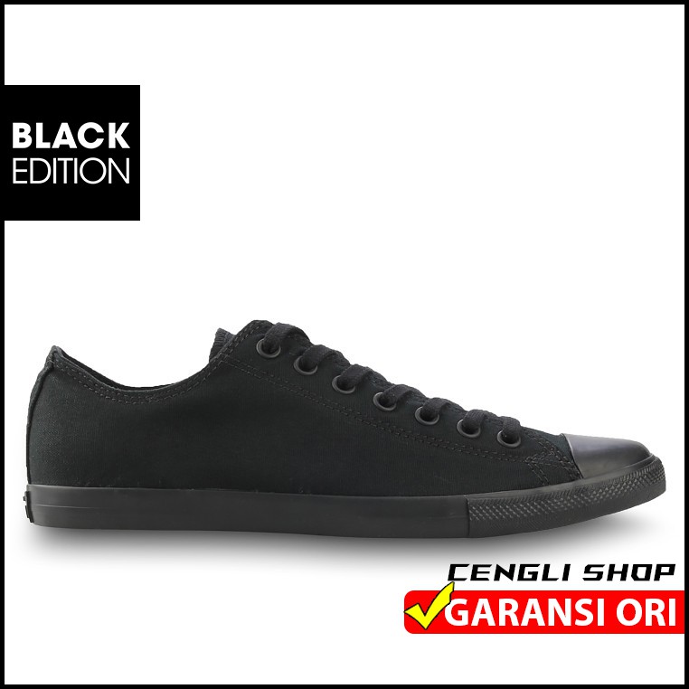  SEPATU  ALL  STAR  CONVERSE ORIGINAL  ALL  FULL  BLACK  LEAN 