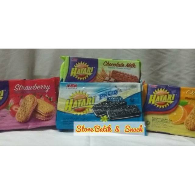 

snack Biskuit Hatari Cream /roti/makanan ringan