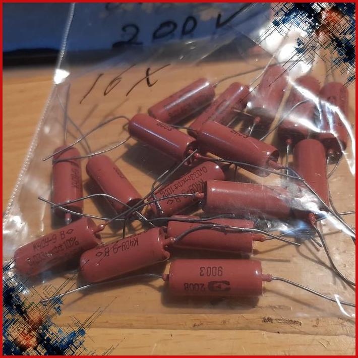 

Capacitor Paper in Oil PIO 33nF 33 nF 33000 pF K40Y-9 0.033uF 200V