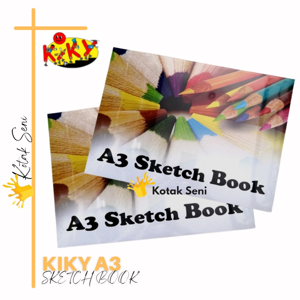 

Kiky Sketch Book A3 / Buku Gambar Ukuran A3 / Kiky Buku Gambar