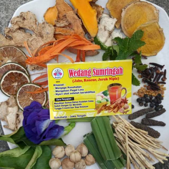 

Wedang Sumringah Khas Solo Wijaya MW isi 10 pcs Include Gula Batu