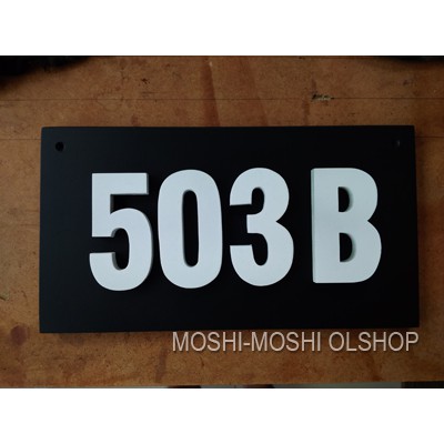 

Nomor Rumah bisa 2 digits atau 4 digits bahan MDF12mm
