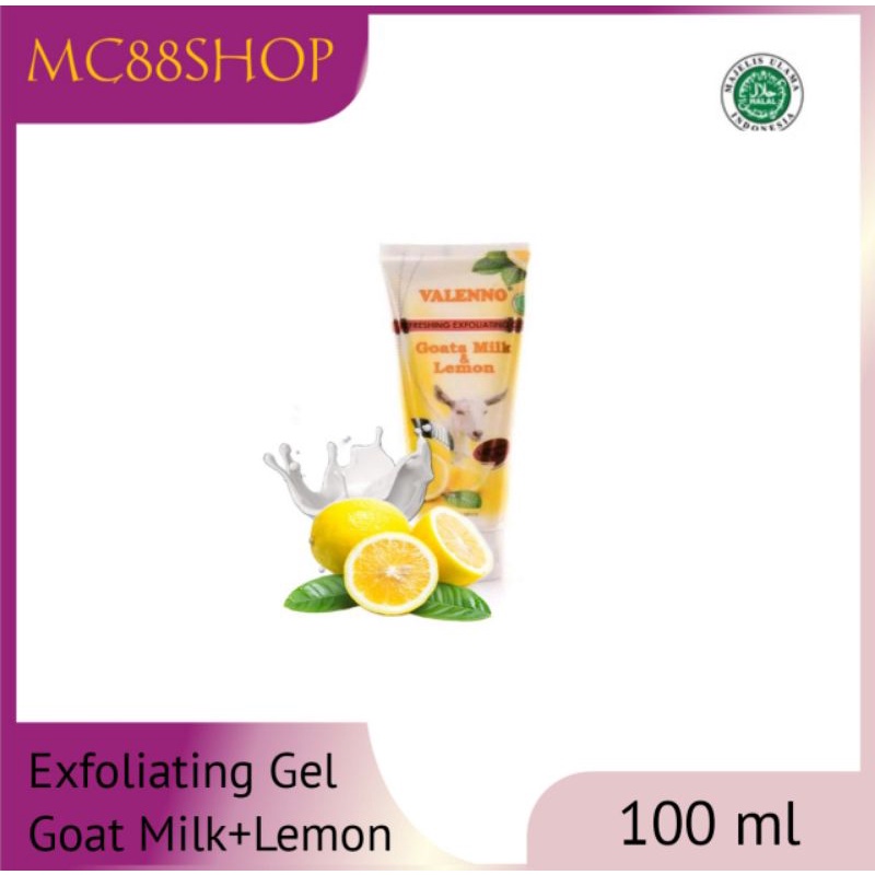 Valenno Exfoliating Gel Goat Milk + Lemon 100 GR