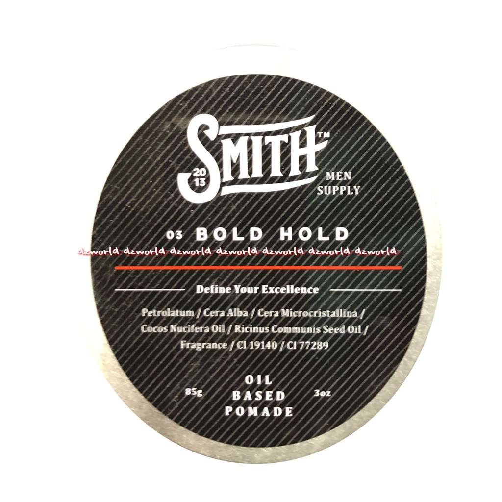 Smith Men Supply Bold Hold Oil Based Pomade 85gr Pome Pengeras Menata Rambut Pria