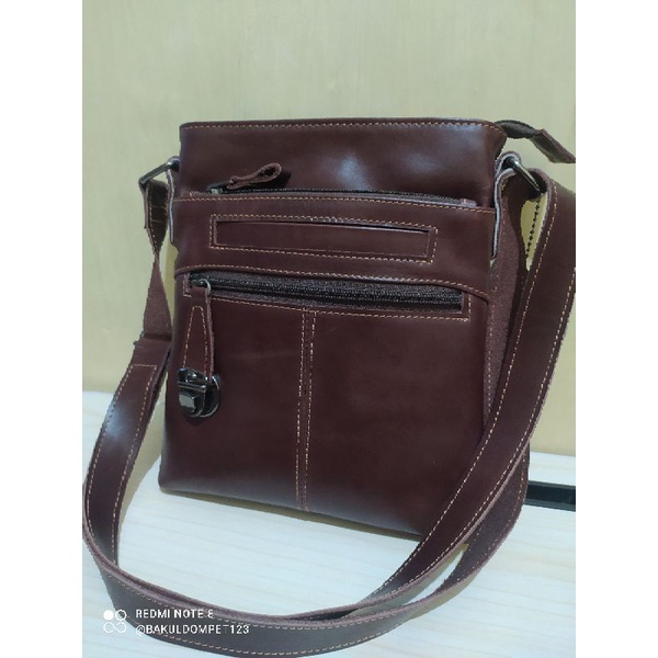 TAS SLEMPANG KULIT SAPI ASLI RING V