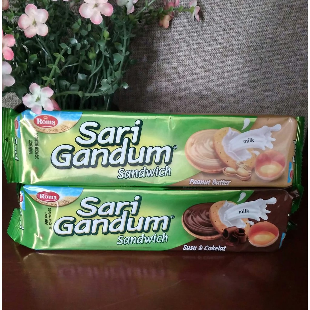 Biskuit Roma Sari Gandum Susu Coklat 115g