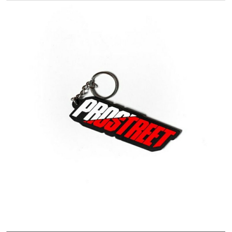 ACCESORIES | KEYCHAIN PROSTREET RUBBER | BLACK | NEW | ORIGINAL - Hitam