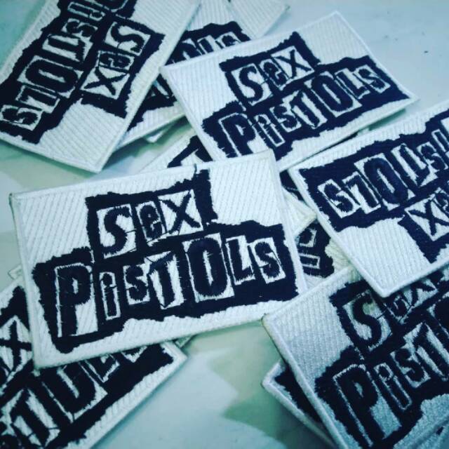 Emblem patch bordir band sex pistols