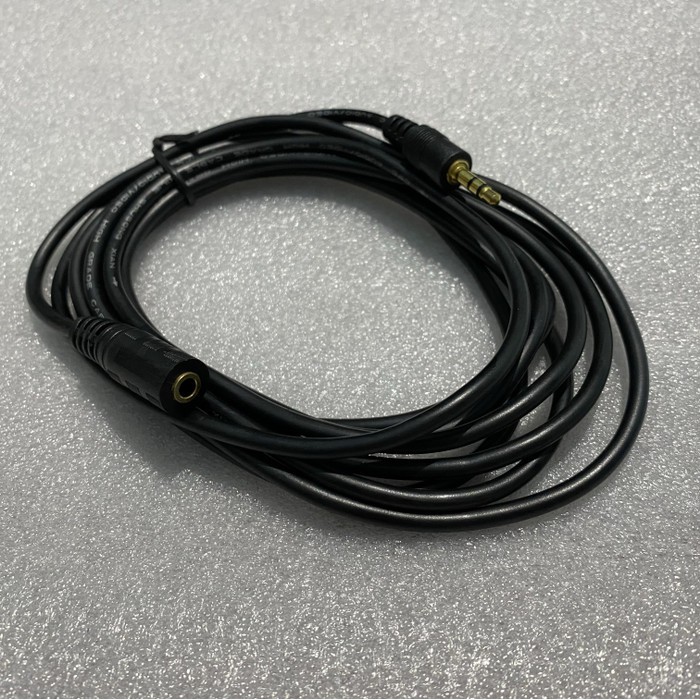 Kabel Jack Audio 3.5mm Male to Female 5m - Kabel Aux Audio M/F 5m