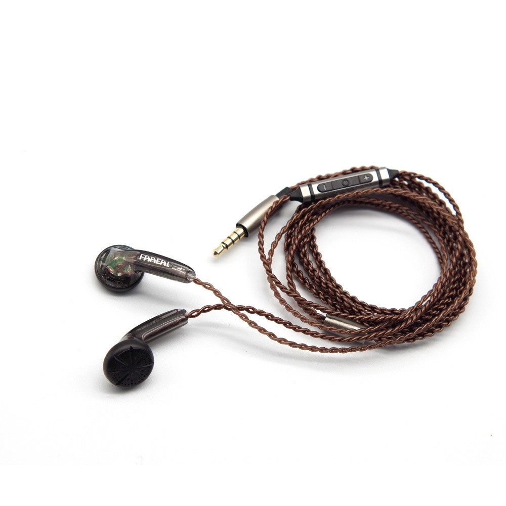 FAAEAL IRIS 2.0 In Ear 32ohm Flat Head Earphone HiFi Bass Sound Mic Earbuds