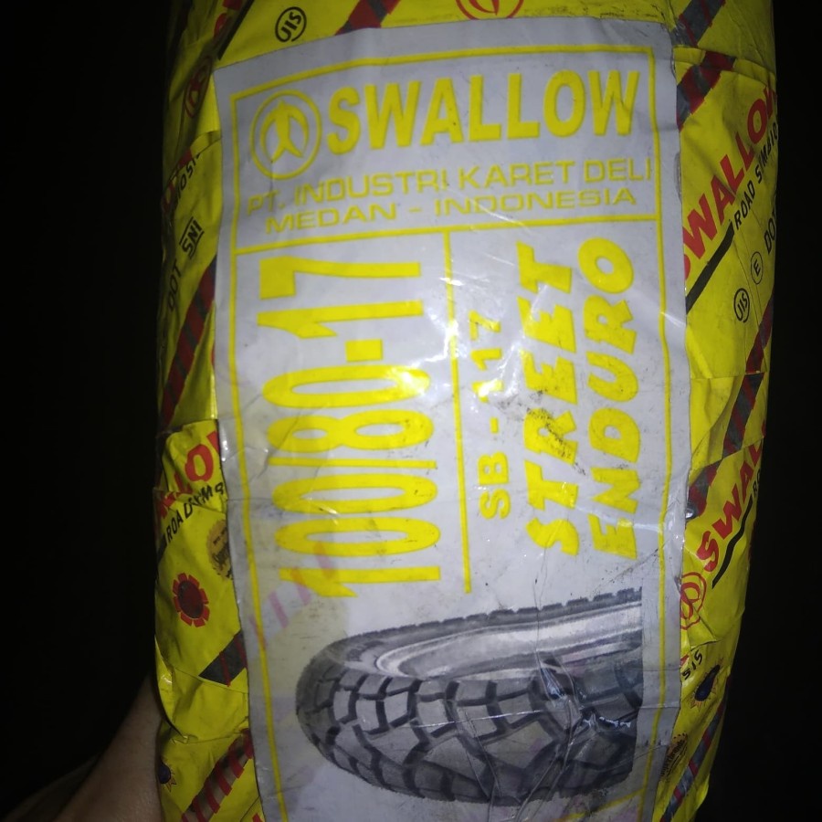 100/80-17 Sb 117 Street Enduro, ban motor ring 17 merk Swallow