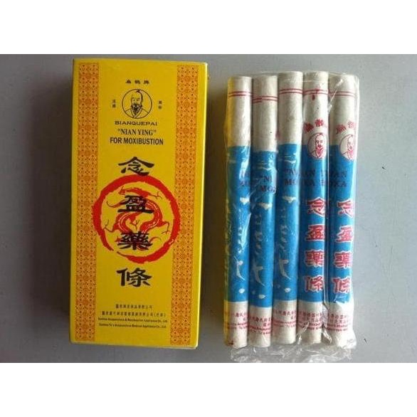 Moxa / Moksa Asap Isi 10 Batang / Akupuntur / Bianquepai NIAN YING